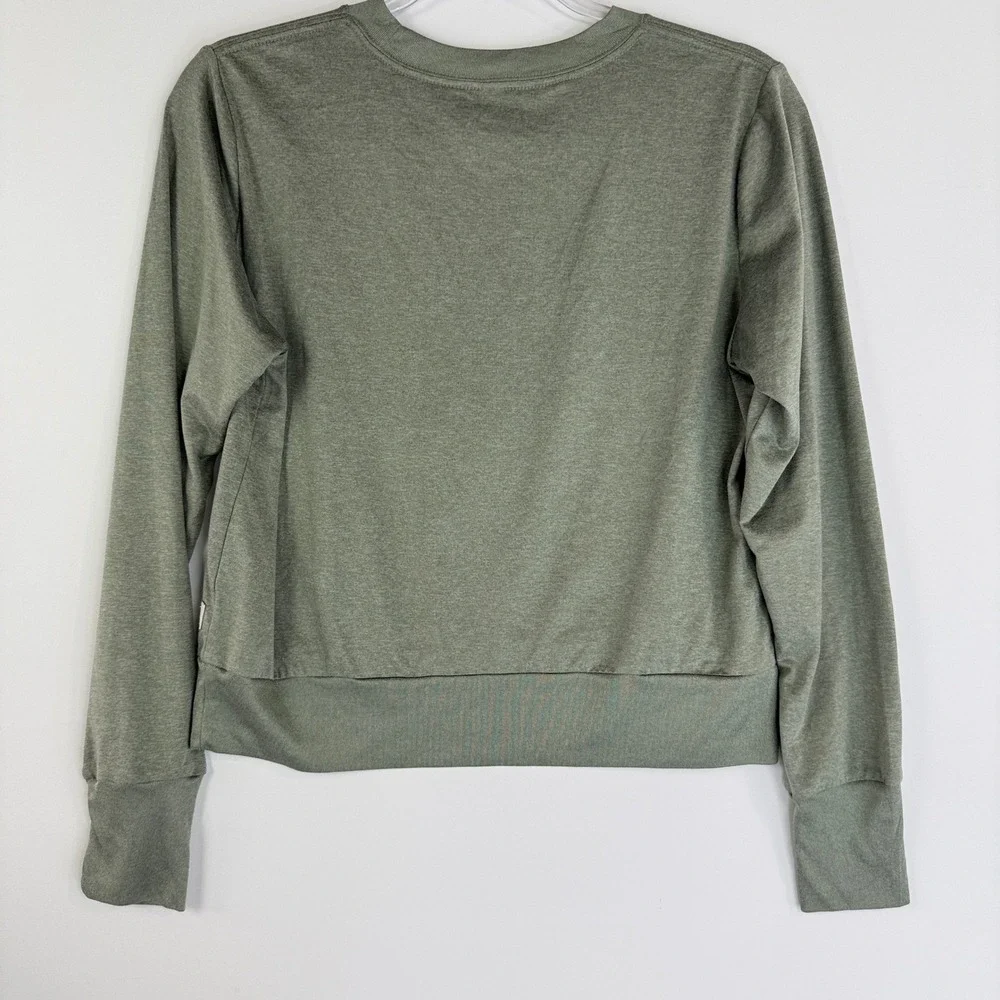 Vuori Daydream Crew Top Women S Green Heather VW133 Performance Stretch - Picture 4 of 9
